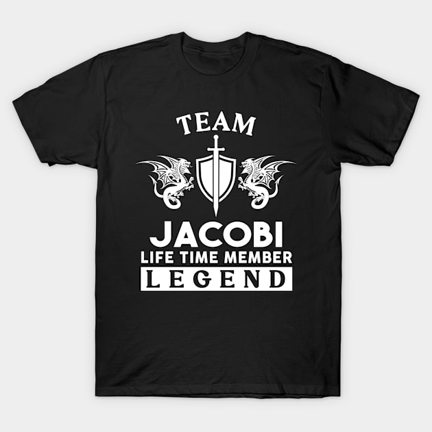 Jacobi Name T Shirt - Jacobi Life Time Member Legend Gift Item Tee T-Shirt by unendurableslemp118